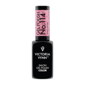 LAKIER HYBRYDOWY GEL POLISH COLOR 114 PINKY GLITTER  VICTORIA VYNN