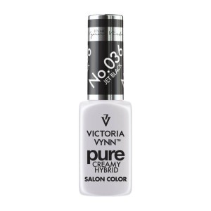 PURE CREAMY LAKIER HYBRYDOWY COLOR 036 JET BLACK  VICTORIA VYN
