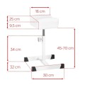 Podnóżek do pedicure Bell biały ACTIVESHOP-4 1383