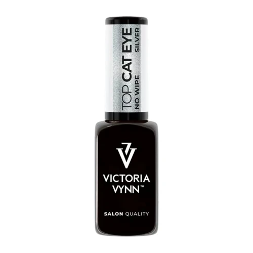 Top hybrydowy Silver Cat Eye No Wipe 8 ml VICTORIA VYNN