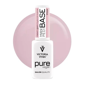 Baza hybrydowa Pink Pure Vegan Mani Pedi Base 8 ml VICTORIA VYNN