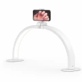 Lampa LED Półpierścieniowa MOON na biuro biała ARUBA
