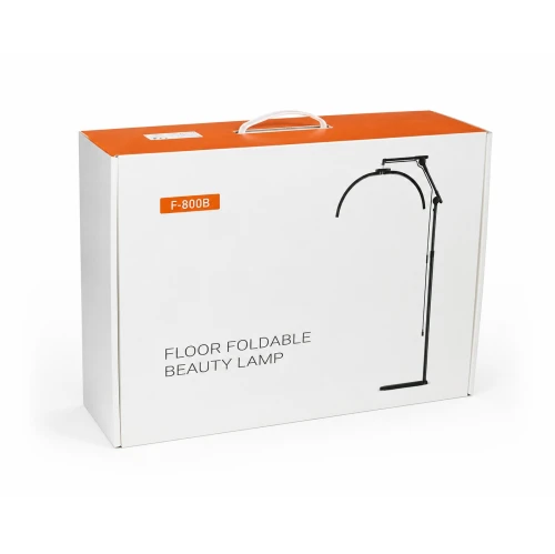 Lampa LED półpierścieniowa LUNA podłogowa czarna ARUBA