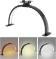 Lampa LED Półpierścieniowa MOON na biuro biała ARUBA