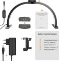 Lampa LED Półpierścieniowa MOON na biuro biała ARUBA