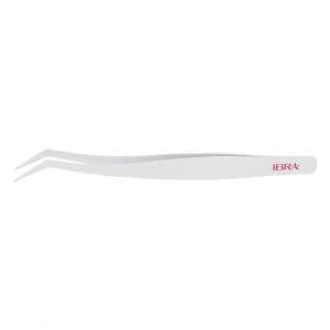 Pęseta (aplikator) do rzęs i kępek Non-Sticky L07 biała IBRA Makeup