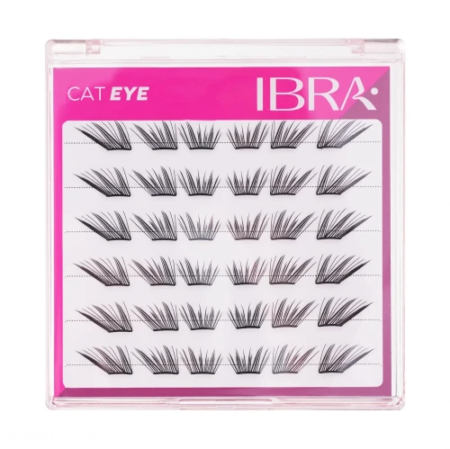 Kępki rzęs Cat Eye samoprzylepne IBRA Makeup
