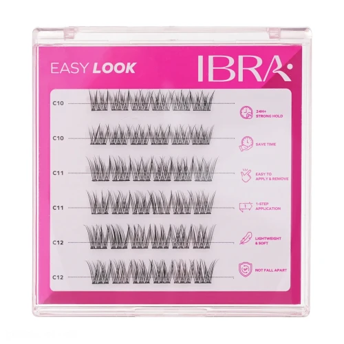 Kępki rzęs Easy Look samoprzylepne IBRA Makeup