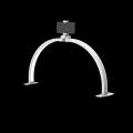 Lampa LED Półpierścieniowa MOON na biuro biała ARUBA