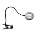 Lampka lupa LED Snake Ring na biurko czarna