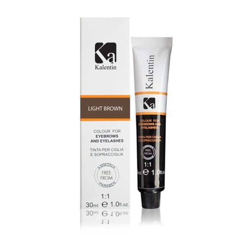 Farbka do rzęs i brwi Jasny Brąz 30ml Kalentin