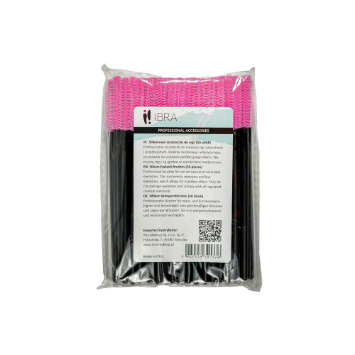 Szczoteczki do rzęs silikonowe 50szt. Ibra Makeup